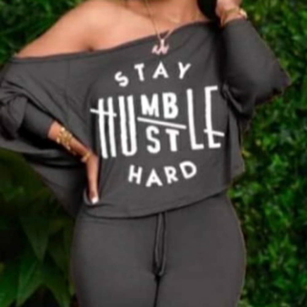 Stay Humble Hustle Hard 2pc set